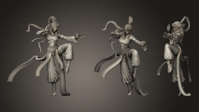 Anime (Sword and Sorcery Shakiko Monk Hero, ANIME_0373) 3D models for cnc