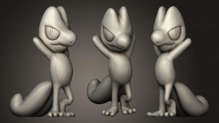 Anime (Treecko(Pokemon), ANIME_0391) 3D models for cnc