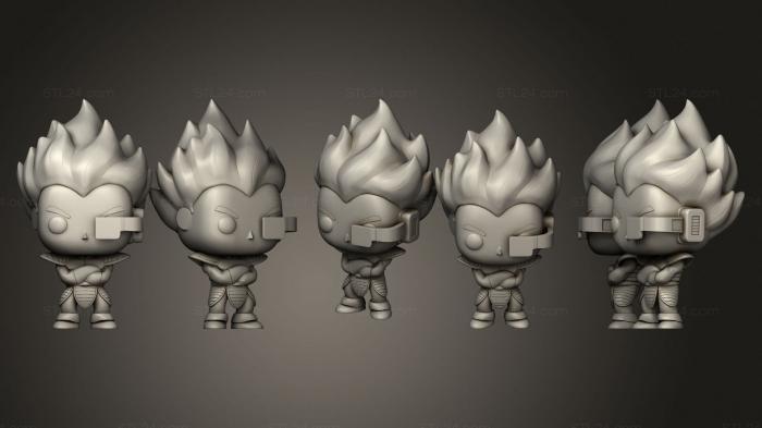 Anime (Vegeta 2, ANIME_0402) 3D models for cnc