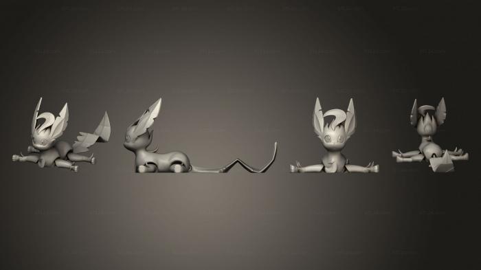 Anime (articulated Leafeon, ANIME_0442) 3D models for cnc