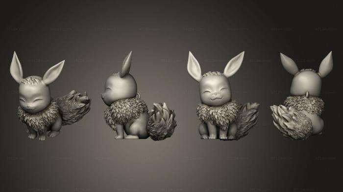 Anime (POKEMON Eevee, ANIME_0539) 3D models for cnc