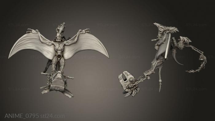 Saurian Pterodactyl Riders Fireball