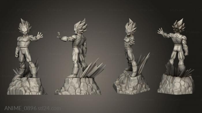 Anime (Vegeta Absolute ted Keyed, ANIME_0896) 3D models for cnc