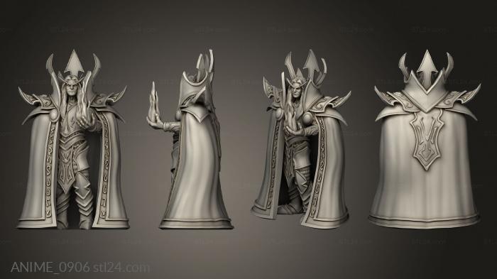 Anime (Blood Elves Mage Lord Fire elf, ANIME_0906) 3D models for cnc