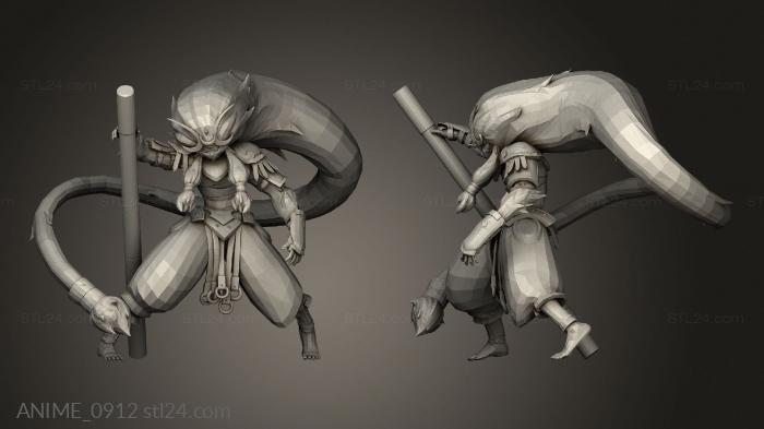 Anime (Sun Wukong, ANIME_0912) 3D models for cnc