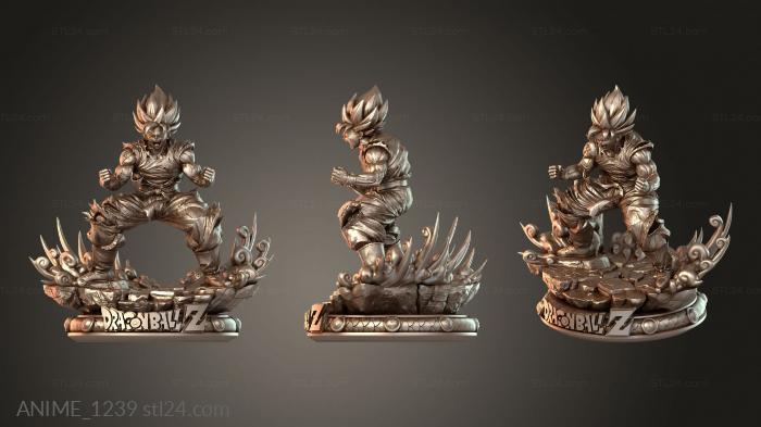 Первая сцена трансформации Сон Гоку