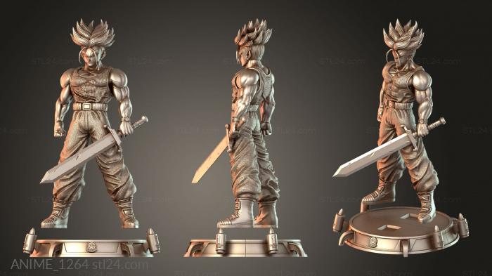 Сцена из Dragon Ball от Trunks