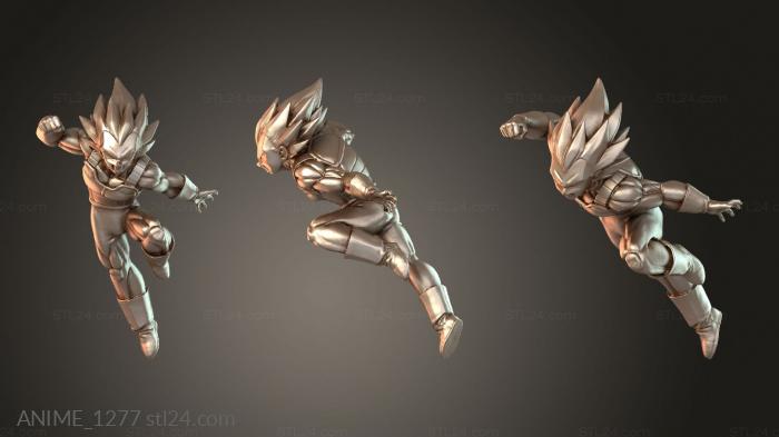 Vegeta Saiyans Azul Dragon Ball