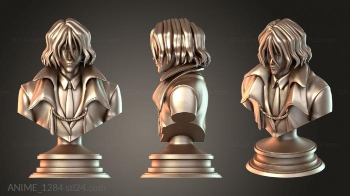 Деталь прически в стиле «Ковбой Бибоп»