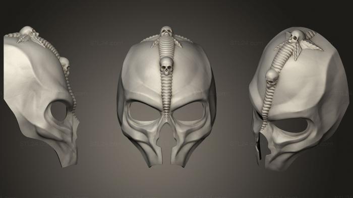 Анатомия скелеты и черепа (Переделка маски Дарта Нигилуса Для печати, ANTM_0377) 3D модель для ЧПУ станка
