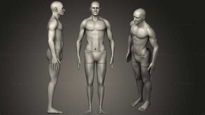 Anatomy of skeletons and skulls (Full Human Body Anatomy, ANTM_0555) 3D models for cnc