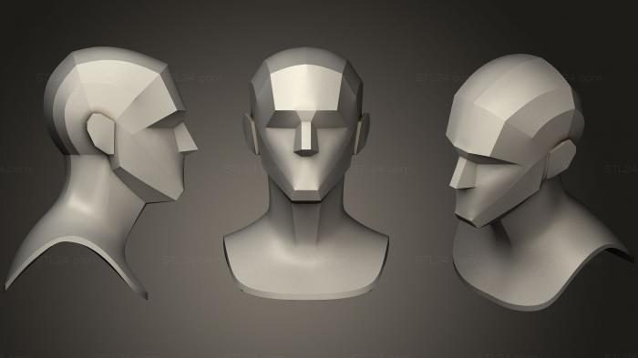 Анатомия скелеты и черепа (Структура головы для Художника, ANTM_0641) 3D модель для ЧПУ станка