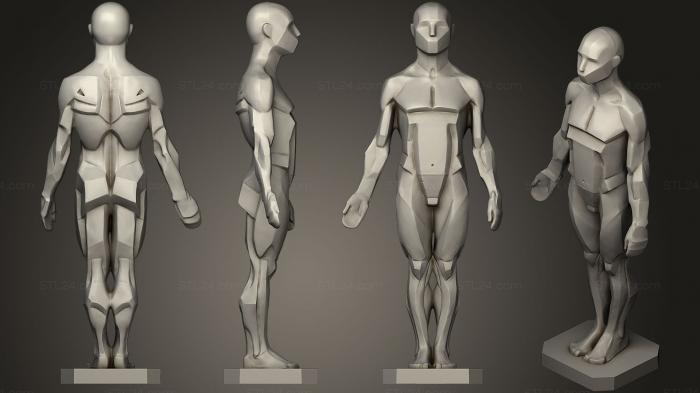 Анатомия скелеты и черепа (Коллекция Джона Азаро2, ANTM_0744) 3D модель для ЧПУ станка