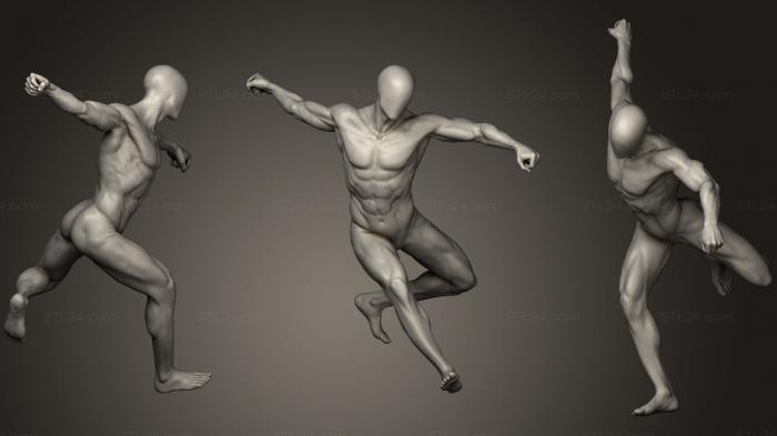 Анатомия скелеты и черепа (Мужской скульптор всего тела 21, ANTM_0795) 3D модель для ЧПУ станка