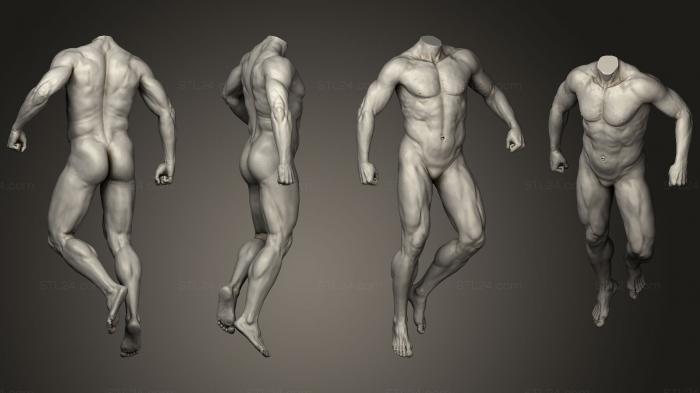 Anatomy of skeletons and skulls (Male Full Body Sculp 419, ANTM_0797) 3D models for cnc