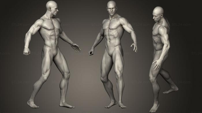 Скульптура мужского тела в полный рост14