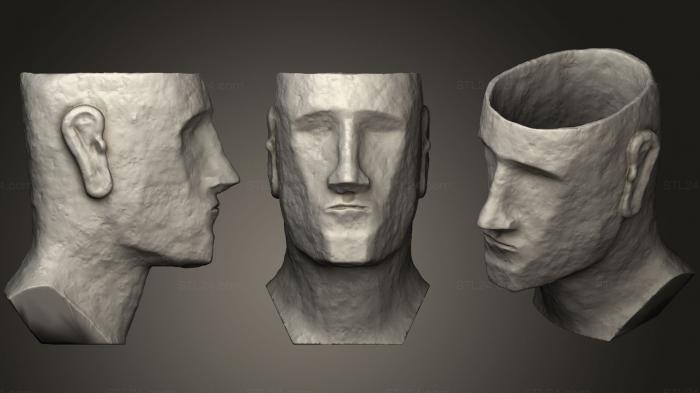 Анатомия скелеты и черепа (Мужская Ваза для 3D-печати, ANTM_0872) 3D модель для ЧПУ станка