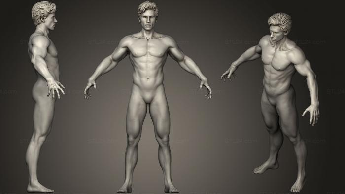 Anatomy of skeletons and skulls (Man Realistic Sculpt, ANTM_0875) 3D models for cnc