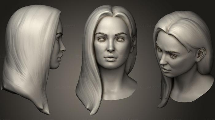 Анатомия скелеты и черепа (Реалистичная Женская Голова, ANTM_0972) 3D модель для ЧПУ станка