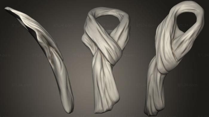 Anatomy of skeletons and skulls (Scarf for Character 19, ANTM_1002) 3D models for cnc