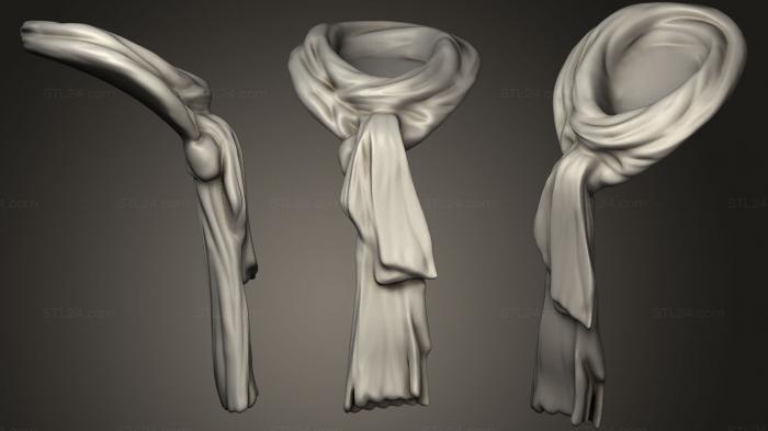 Anatomy of skeletons and skulls (Scarf for Character 28, ANTM_1010) 3D models for cnc