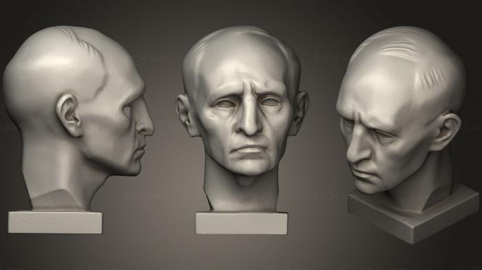 Анатомия скелеты и черепа (Портрет Ааро Хеллаакоски, ANTM_1154) 3D модель для ЧПУ станка