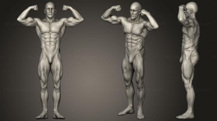 Anatomy of skeletons and skulls (Bodybuilder anatomy practice, ANTM_1366) 3D models for cnc