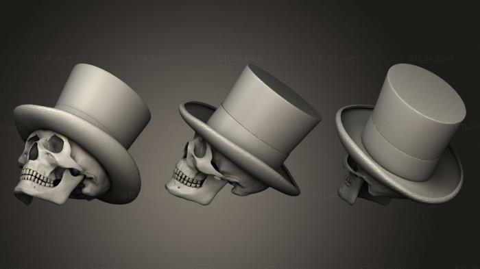 Анатомия скелеты и черепа (С Новым Годом От мистера Черепа, ANTM_1457) 3D модель для ЧПУ станка