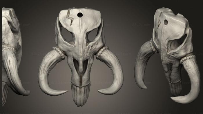 Анатомия скелеты и черепа (Мини-мандалорианский череп, ANTM_1550) 3D модель для ЧПУ станка