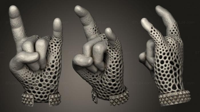 Rock and Roll hand voronoi