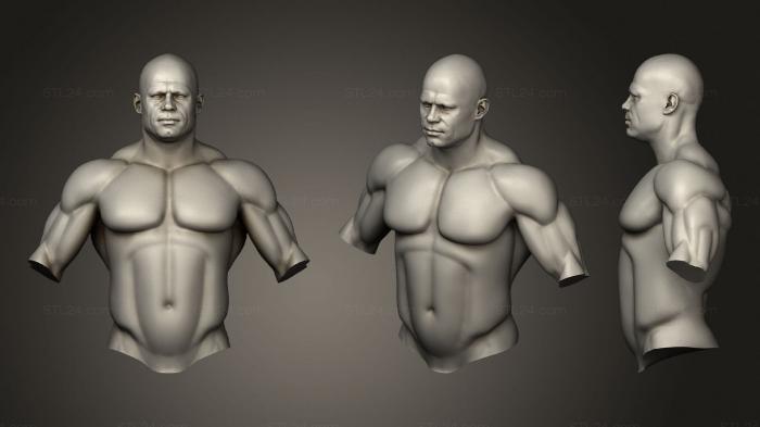 Анатомия скелеты и черепа (Лепка мужского тела 2, ANTM_1607) 3D модель для ЧПУ станка
