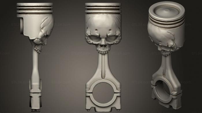 Anatomy of skeletons and skulls (Skull piston, ANTM_1656) 3D models for cnc