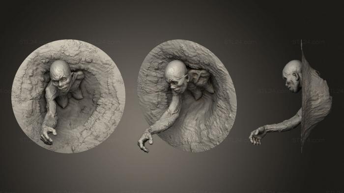 Anatomy of skeletons and skulls (Zombie In The Hole, ANTM_1713) 3D models for cnc