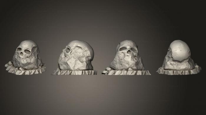 Anatomy of skeletons and skulls (Pre Giant Skull Stones 03, ANTM_1750) 3D models for cnc