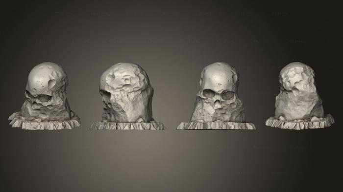 Anatomy of skeletons and skulls (Pre Giant Skull Stones 05, ANTM_1752) 3D models for cnc