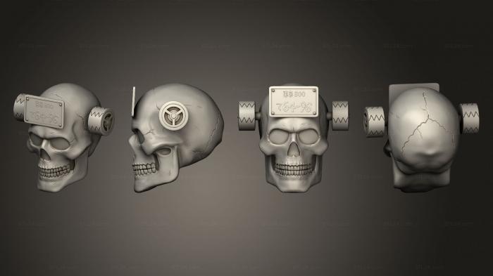 Anatomy of skeletons and skulls (ebisu skull dorohedoro, ANTM_1784) 3D models for cnc