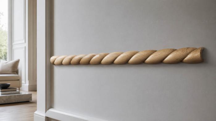 Baguette (Shoelace, BG_0111) 3D models for cnc