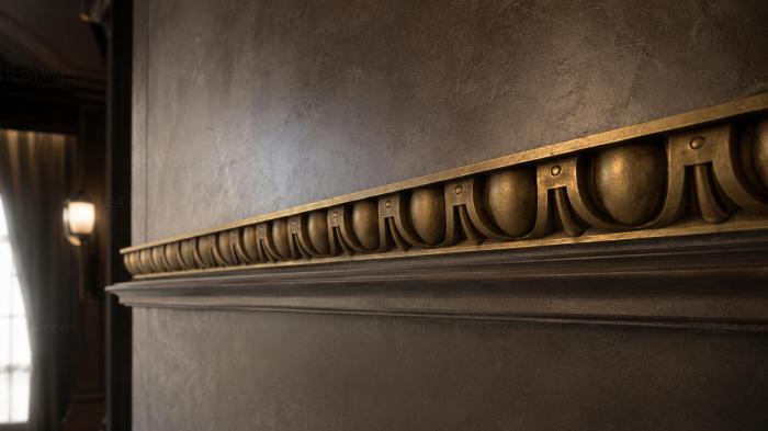 Baguette (Pearl row, BG_0625-1) 3D models for cnc