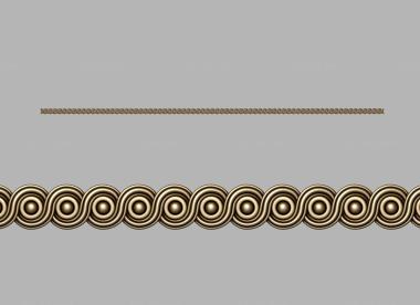 Baguette (Baguette with circles, BG_1015) 3D models for cnc