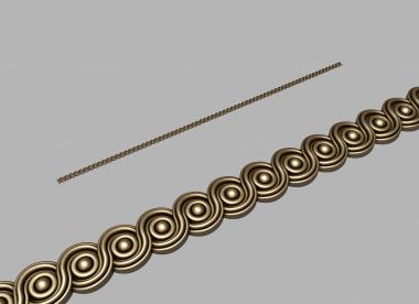 Baguette (Baguette with circles, BG_1015) 3D models for cnc