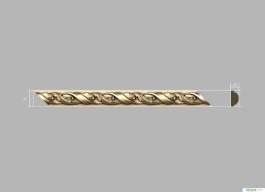 Baguette (Baguette with leaves elongated, BG_1016) 3D models for cnc