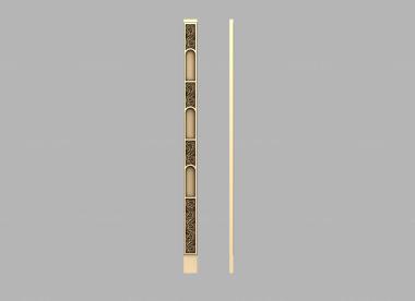 Baguette (Baguette with a border of carved gates, BG_1018) 3D models for cnc