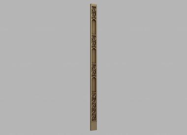 Baguette (Baguette with a border of carved gates, BG_1018) 3D models for cnc