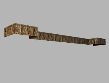 Baguette (Baguette with carved leaf, BG_1022) 3D models for cnc