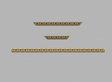 Baguette (Door panel with acanthus leaf and corner fragments, BG_1031) 3D models for cnc