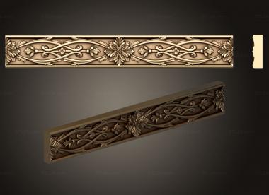 Baguette (Decorative overlays, BG_1054) 3D models for cnc