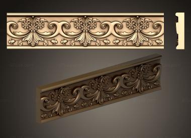 Baguette (Decorative overlays, BG_1056) 3D models for cnc