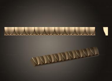 Baguette (Table edge decor, BG_1058) 3D models for cnc