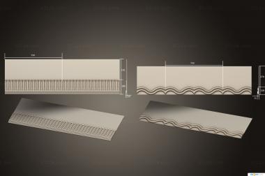 Baguette (Cornices, BG_1061) 3D models for cnc