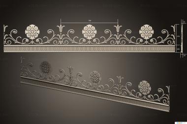 Baguette (Cornices, BG_1062) 3D models for cnc